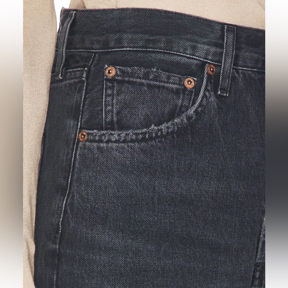 Agolde Dame Black Wide-Leg Jeans - Picture 5 of 8